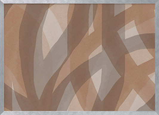 Neutral Abstract Watercolor In Nude and Pastel 5 - Poster / Art Print