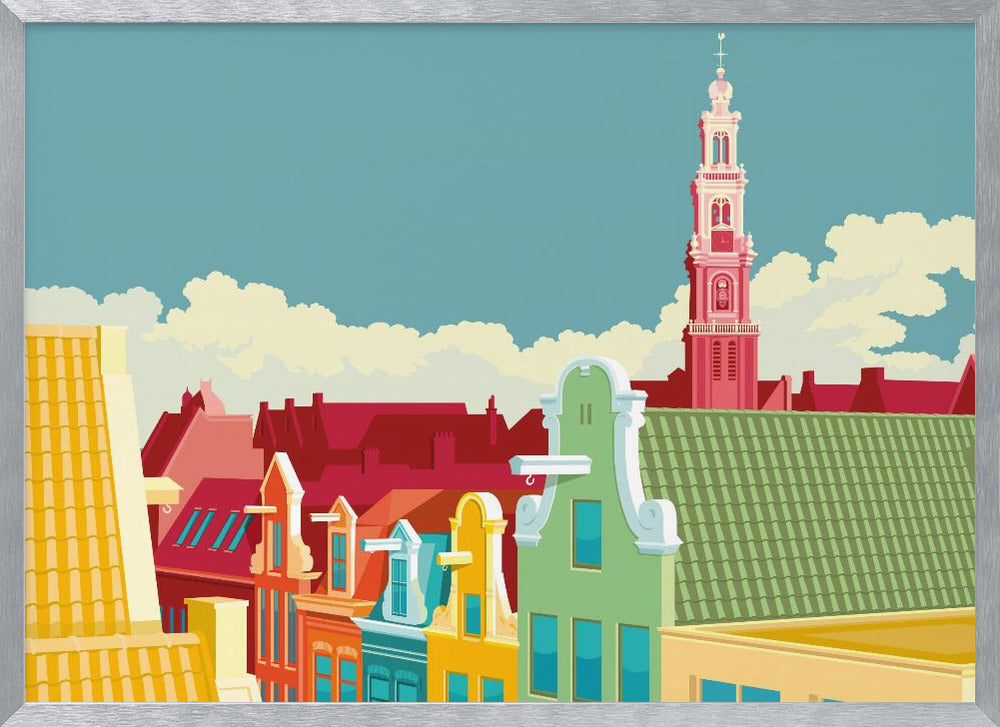 Amsterdam Jordaan Westerkerk - Poster / Art Print