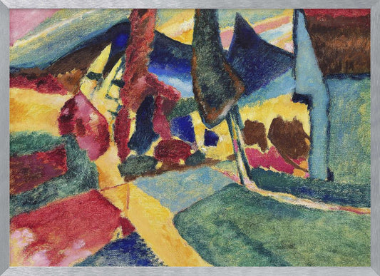 Landscape With Two Poplars (1912) - Poster / Art Print