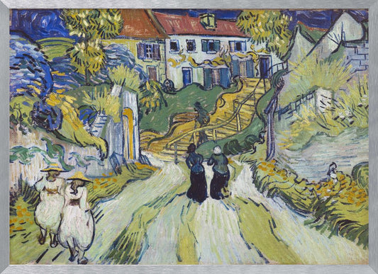 Stairway At Auvers (1890) - Poster / Art Print