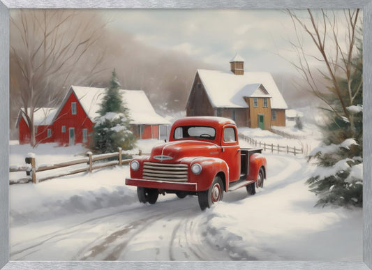 Christmas Truck - Poster / Art Print