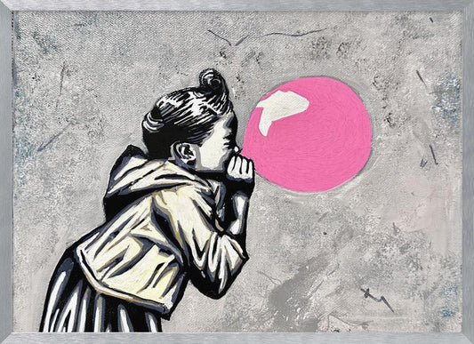 Pink balloon - Poster / Art Print