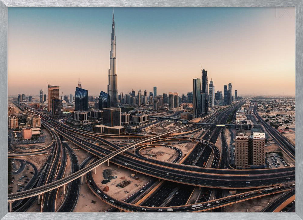 Dubai Skyline Panorama - Poster / Art Print