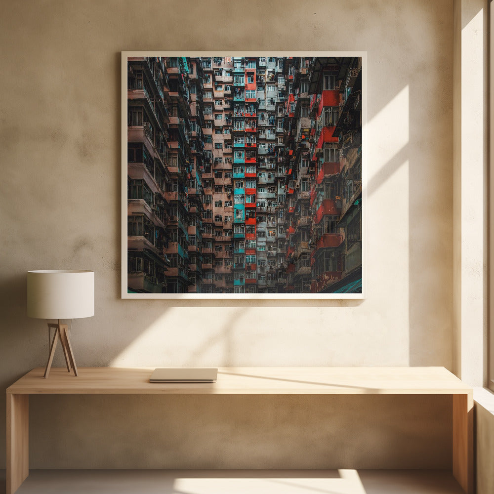 Apartments in Hong Kong - Poster / Art Print