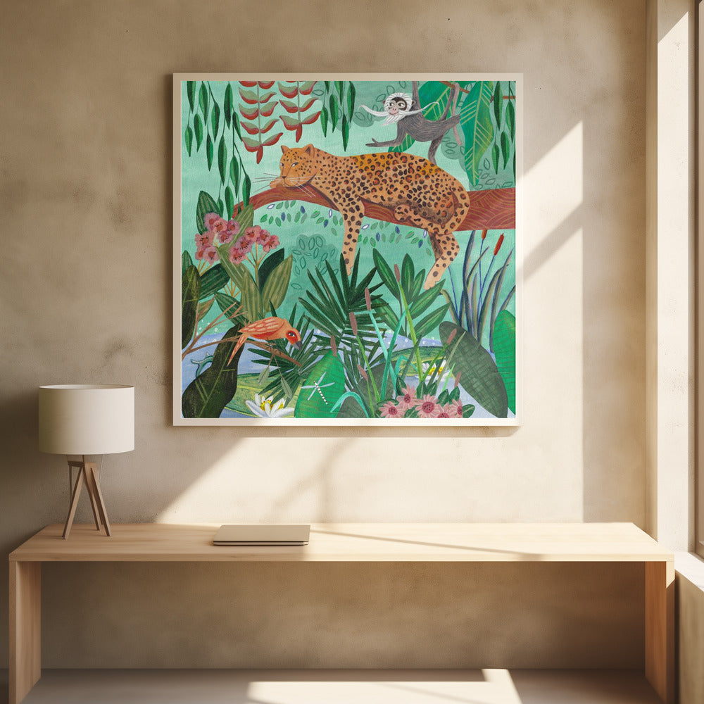 Leopard in the jungle - Poster / Art Print