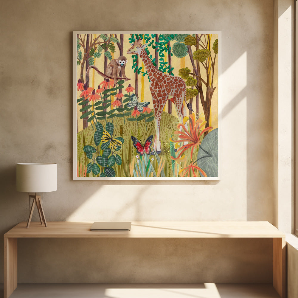Giraffe in nature - Poster / Art Print
