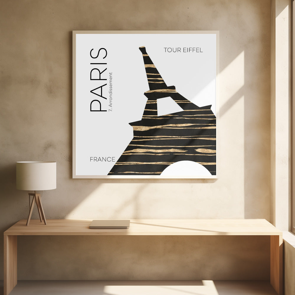 Urban Art PARIS Eiffel Tower - Poster / Art Print