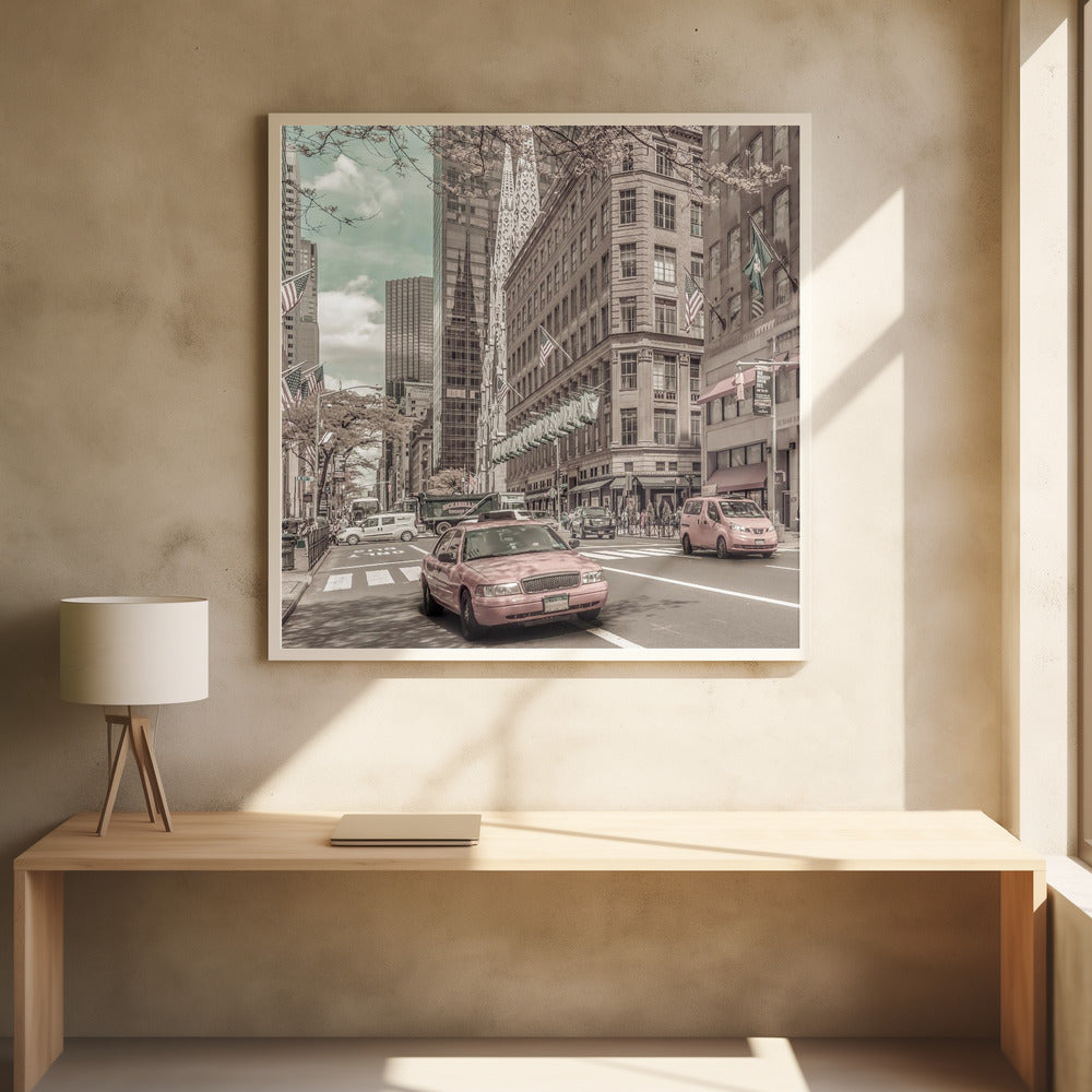 MANHATTAN 5th Avenue | urban vintage style - Poster / Art Print