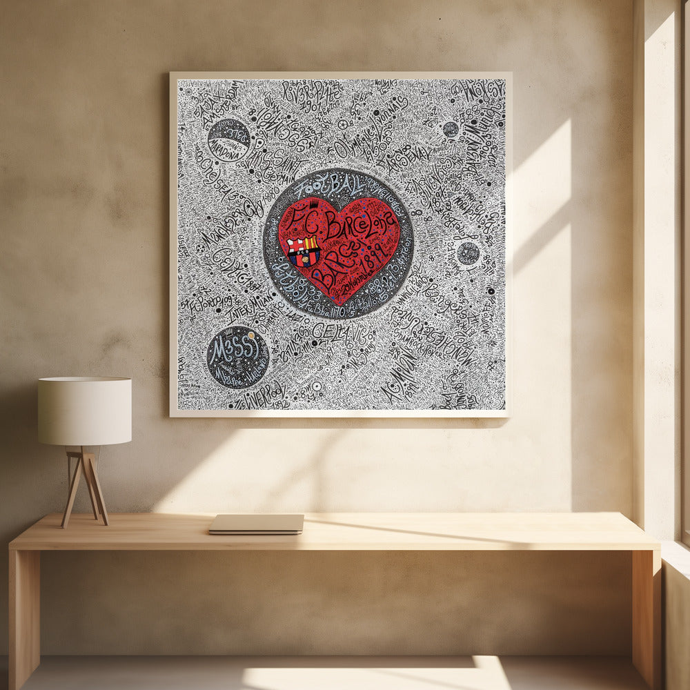 4 the Lov3 of Football - Poster / Art Print