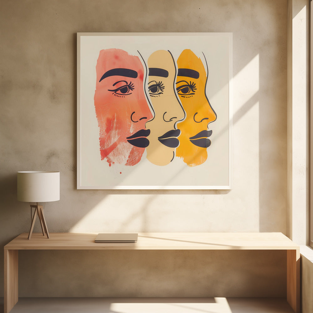 Three Faces - Poster / Art Print