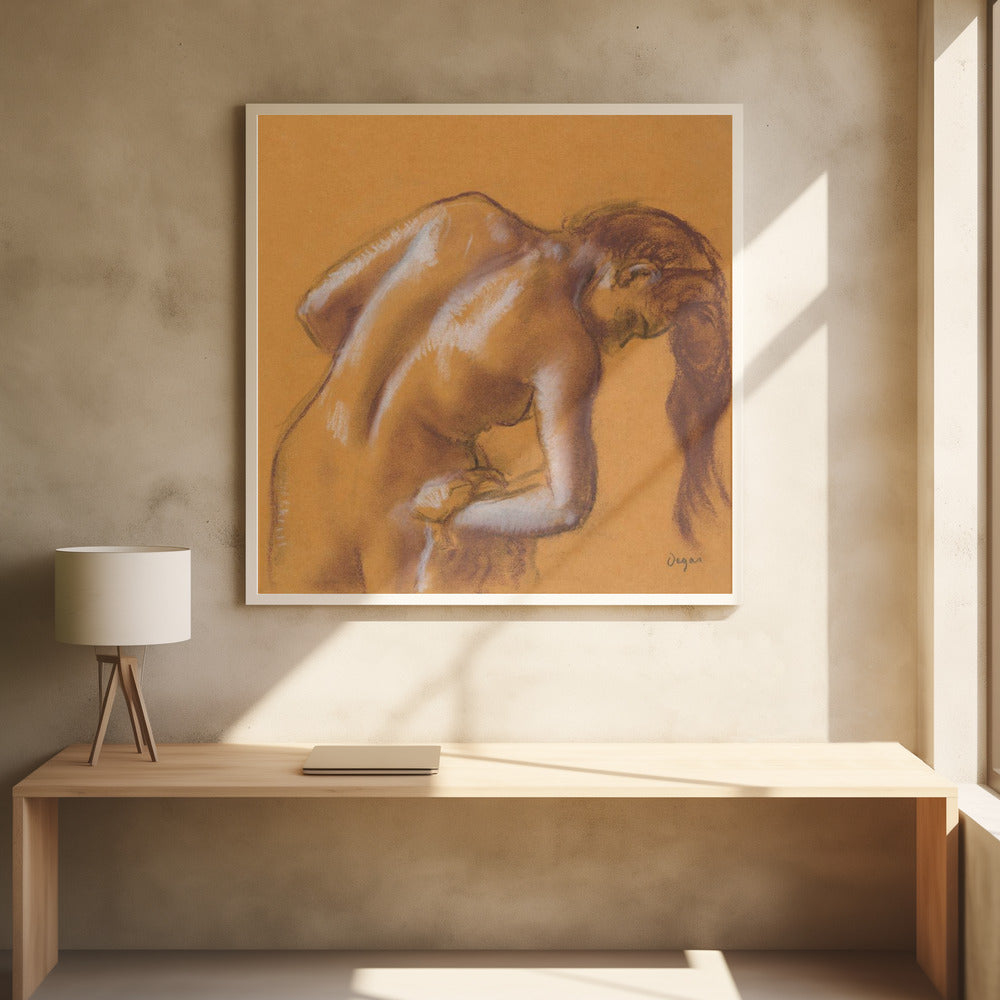Bather Drying Herself - Poster / Art Print