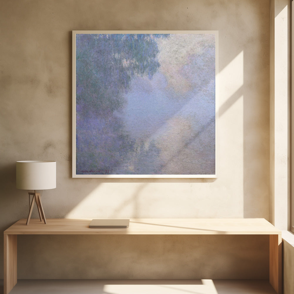 Morning On the Seine Near Giverny (1897) By Claude Monet - Poster / Art Print