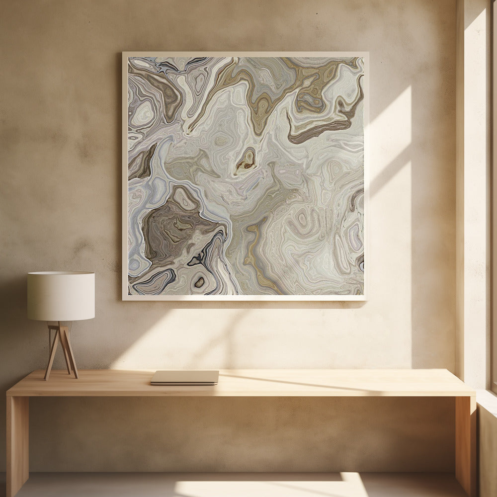 Banded Calcite - Poster / Art Print