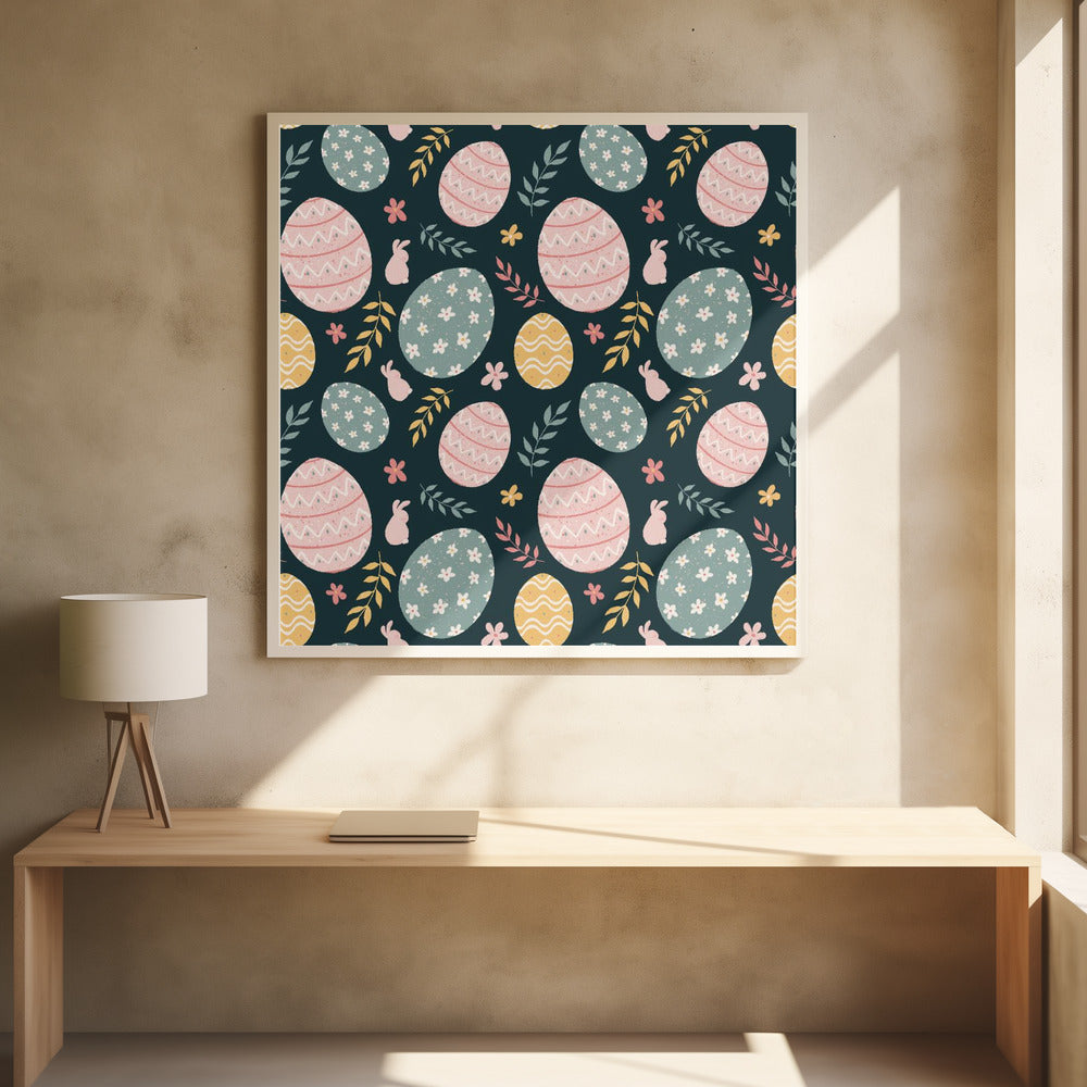 Easter repeat pattern - Poster / Art Print