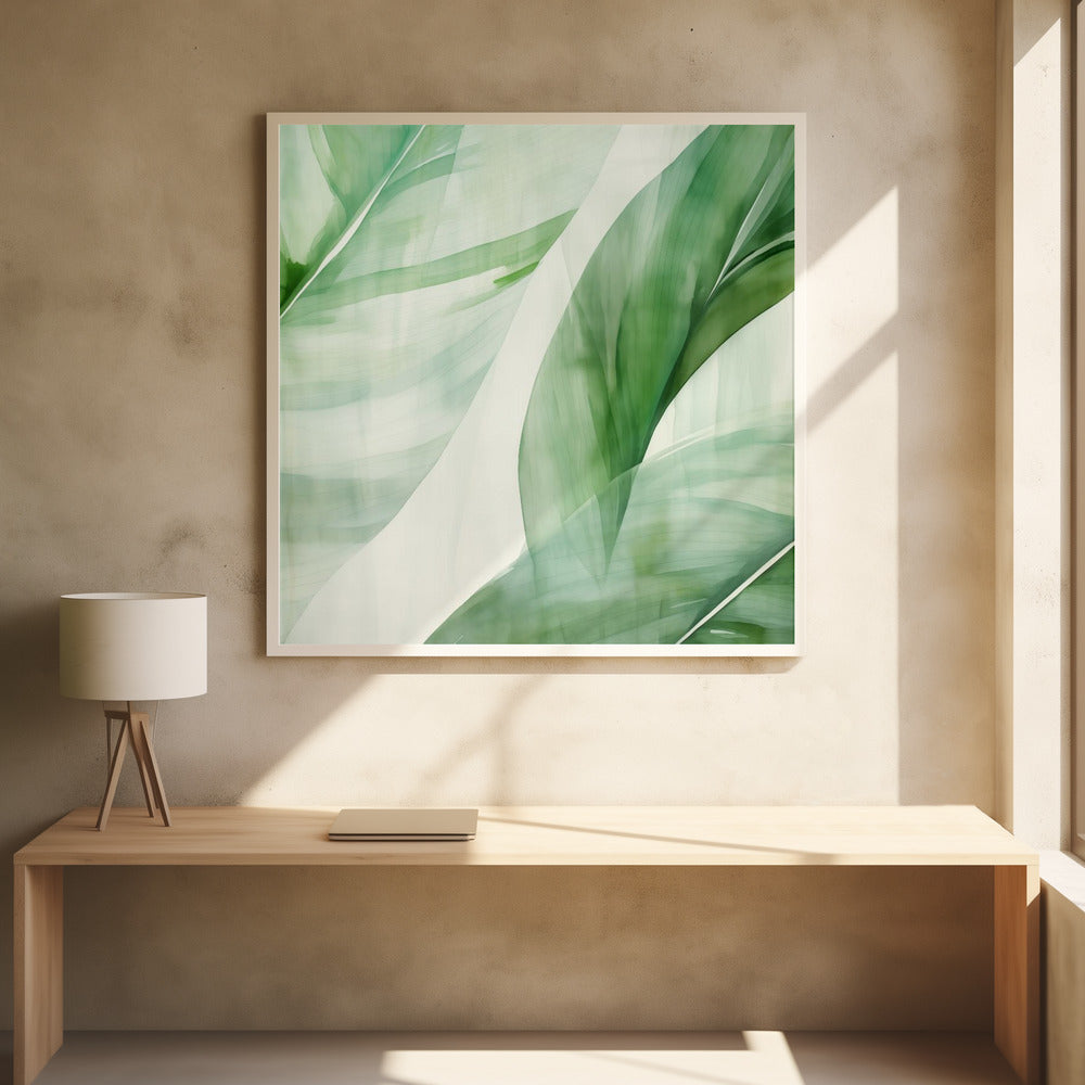 Abstract Banana Leaf - Poster / Art Print