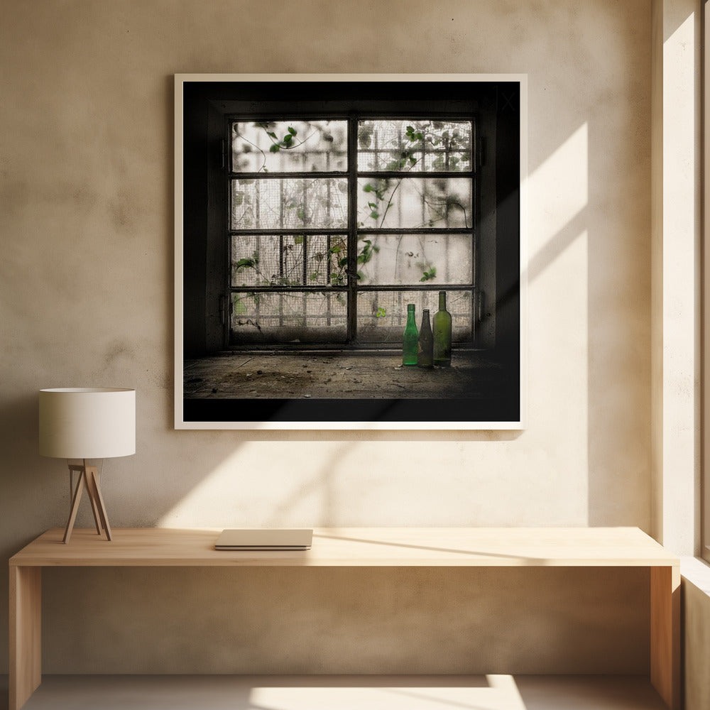 Still-Life with glass bottle - Poster / Art Print