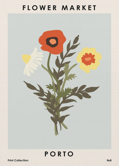 Flower Market Porto - Poster / Art Print