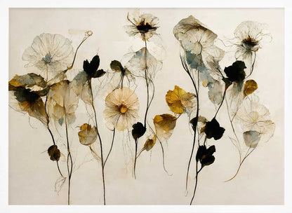 Beautiful Dry Flowers - Poster / Art Print