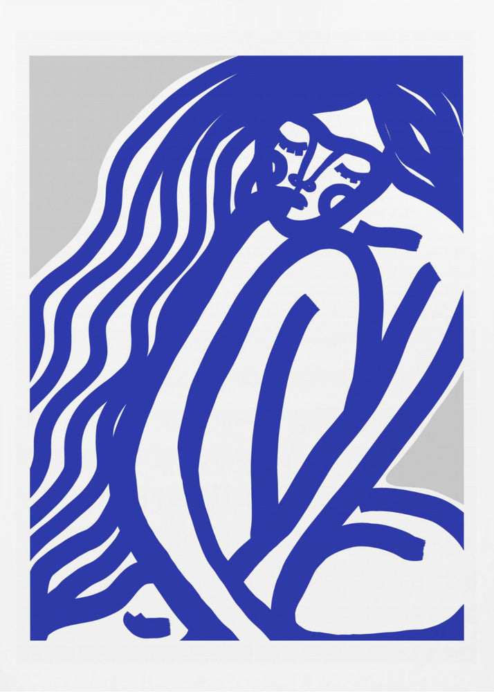 The Silence (Blue) - Poster / Art Print