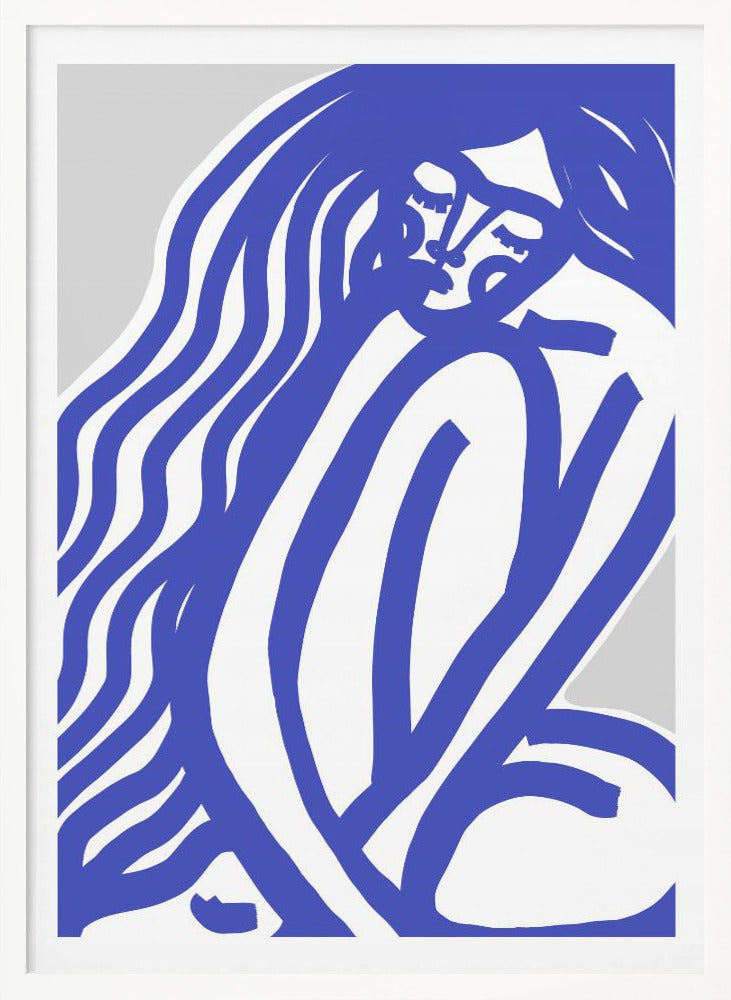 The Silence (Blue) - Poster / Art Print