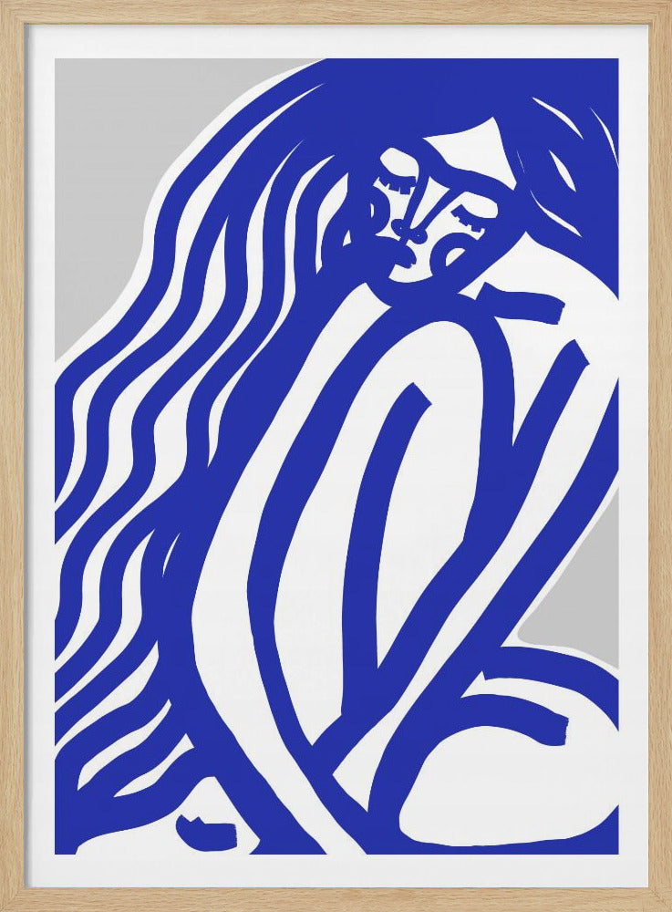The Silence (Blue) - Poster / Art Print