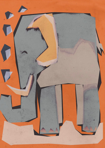 Happy Elephant - Poster / Art Print