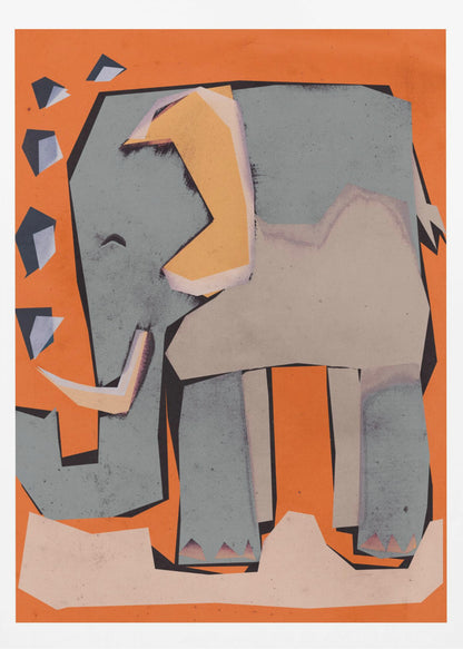 Happy Elephant - Poster / Art Print