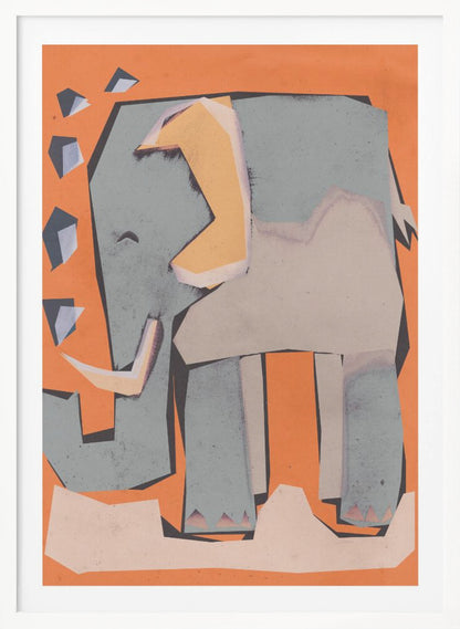 Happy Elephant - Poster / Art Print