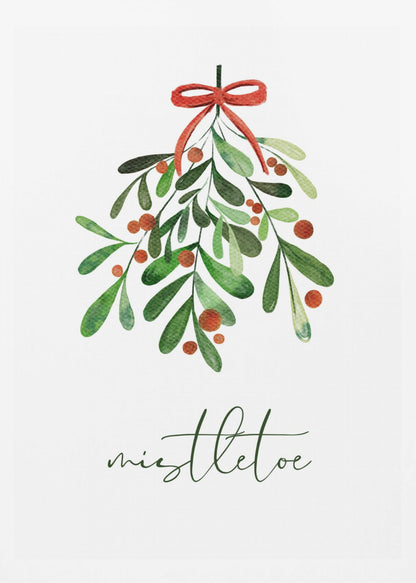 Christmas Mistletoe - Poster / Art Print