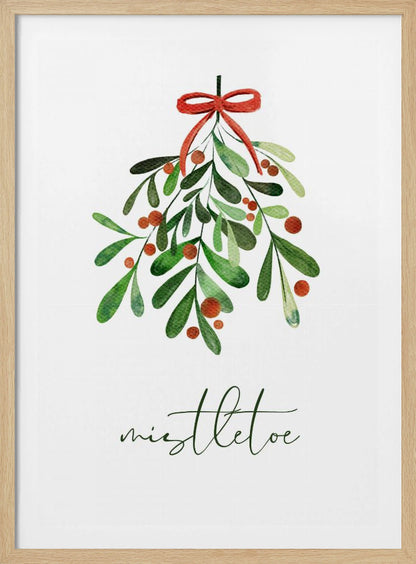 Christmas Mistletoe - Poster / Art Print