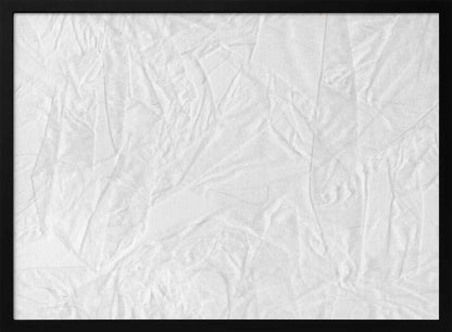 White Canvas Resembling Crumpled Paper - Poster / Art Print