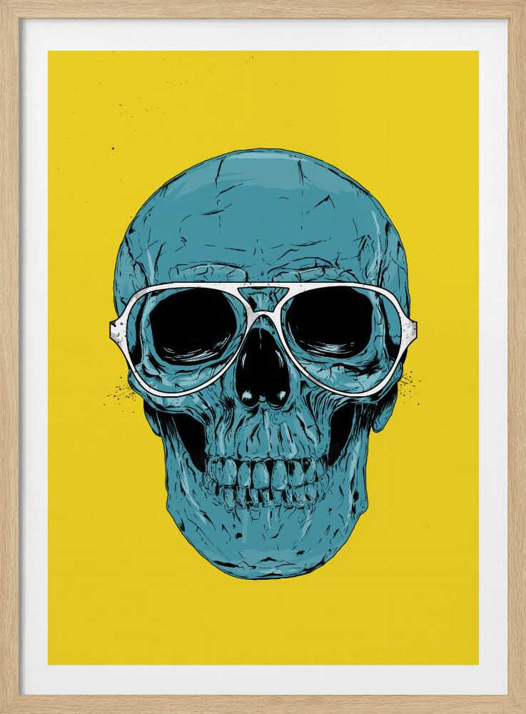 Blue Skull - Poster / Art Print