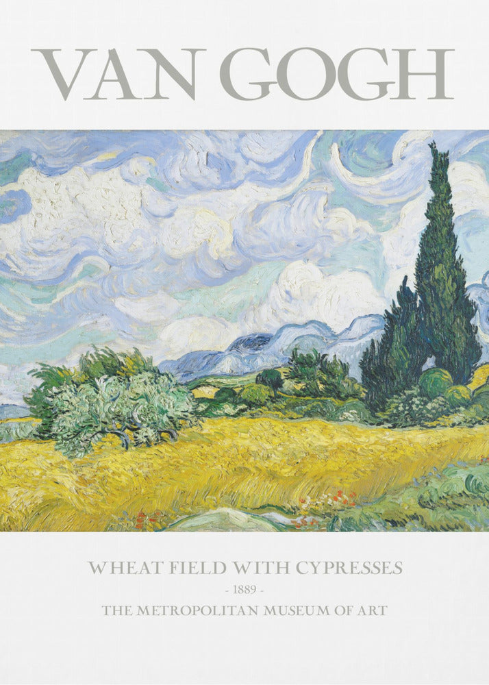 Wheat Field With Cypresses - Poster / Art Print
