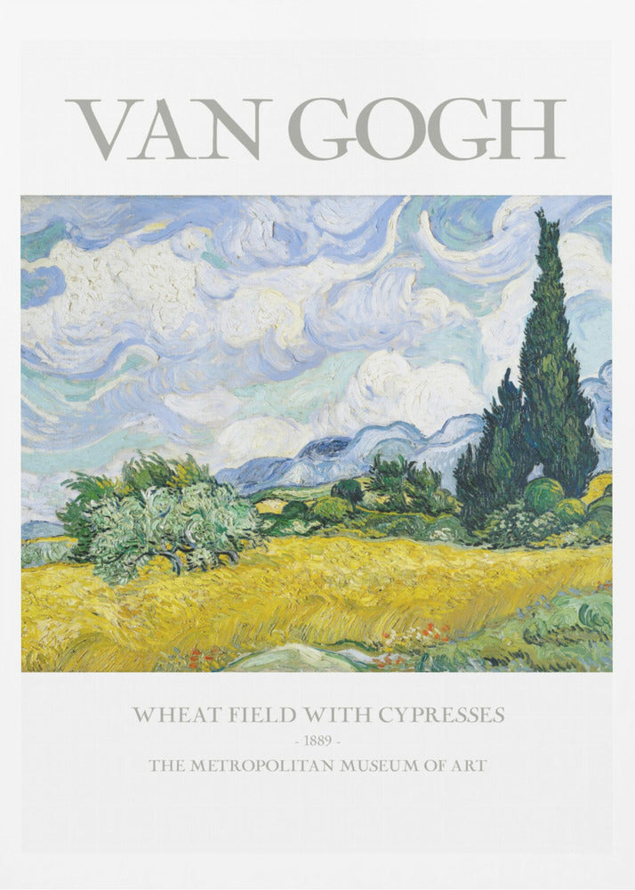 Wheat Field With Cypresses - Poster / Art Print