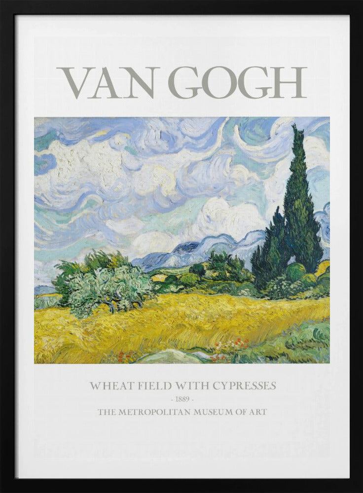 Wheat Field With Cypresses - Poster / Art Print