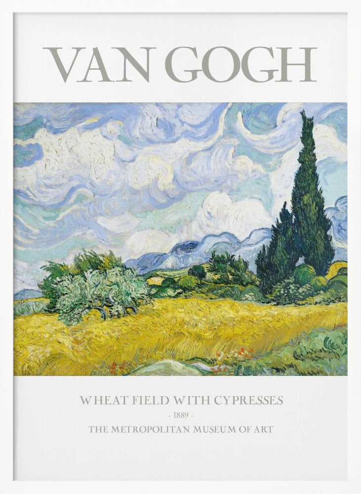 Wheat Field With Cypresses - Poster / Art Print