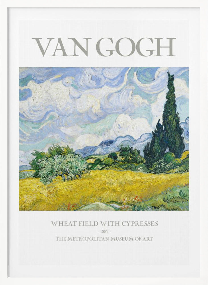 Wheat Field With Cypresses - Poster / Art Print