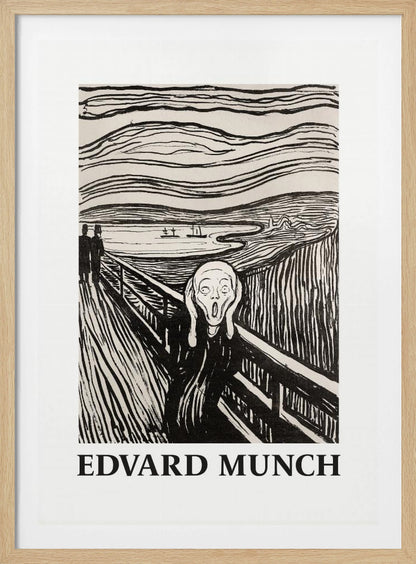 The Scream - The Scream - Monochrome Version - Poster / Art Print