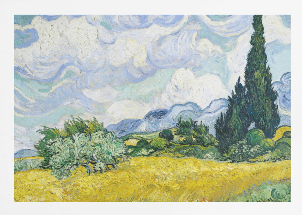 Wheat Field With Cypresses - Poster / Art Print