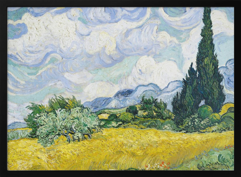 Wheat Field With Cypresses - Poster / Art Print