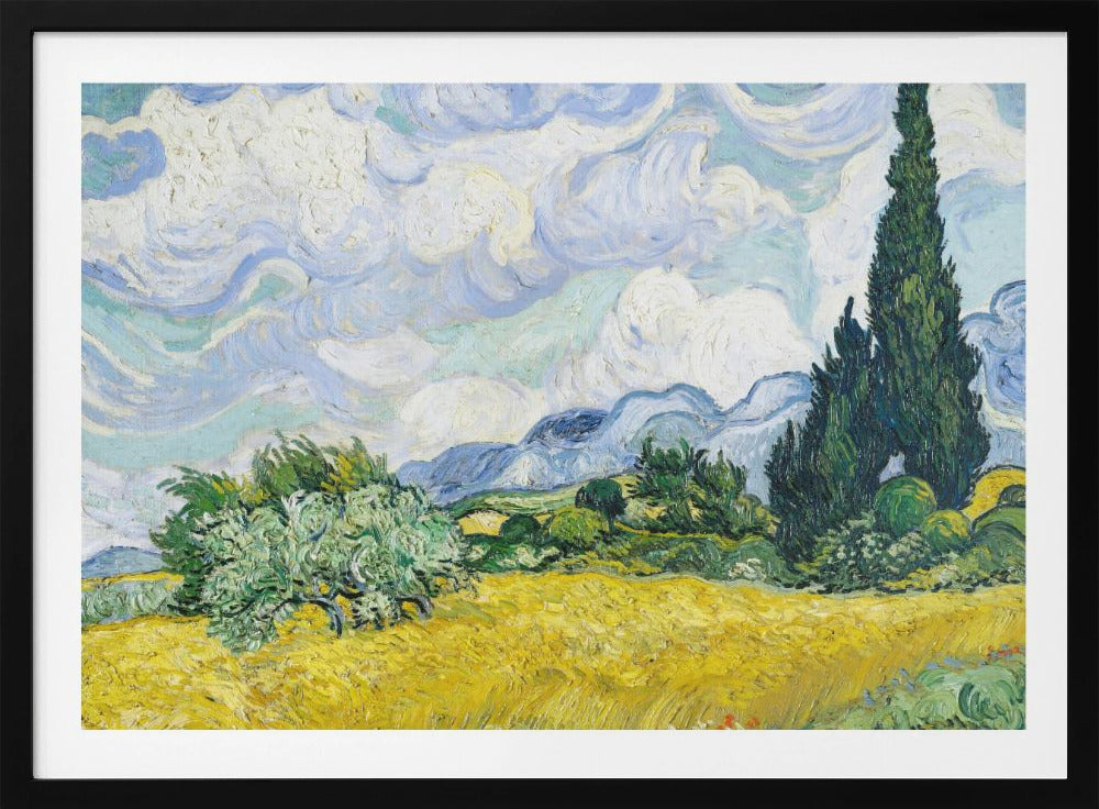 Wheat Field With Cypresses - Poster / Art Print