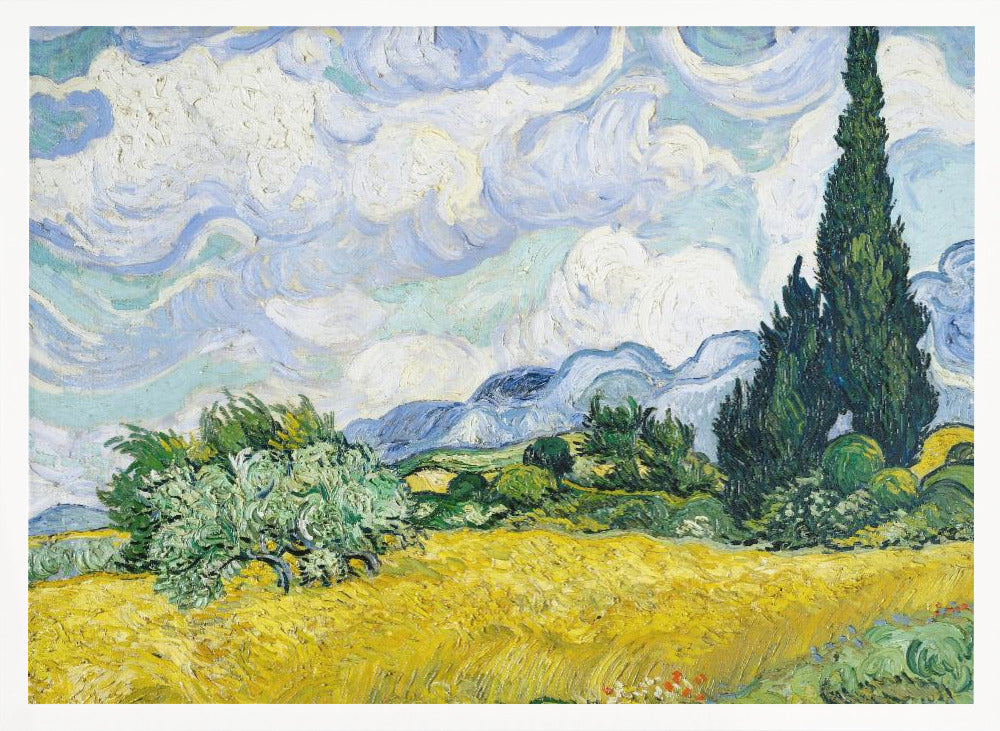 Wheat Field With Cypresses - Poster / Art Print