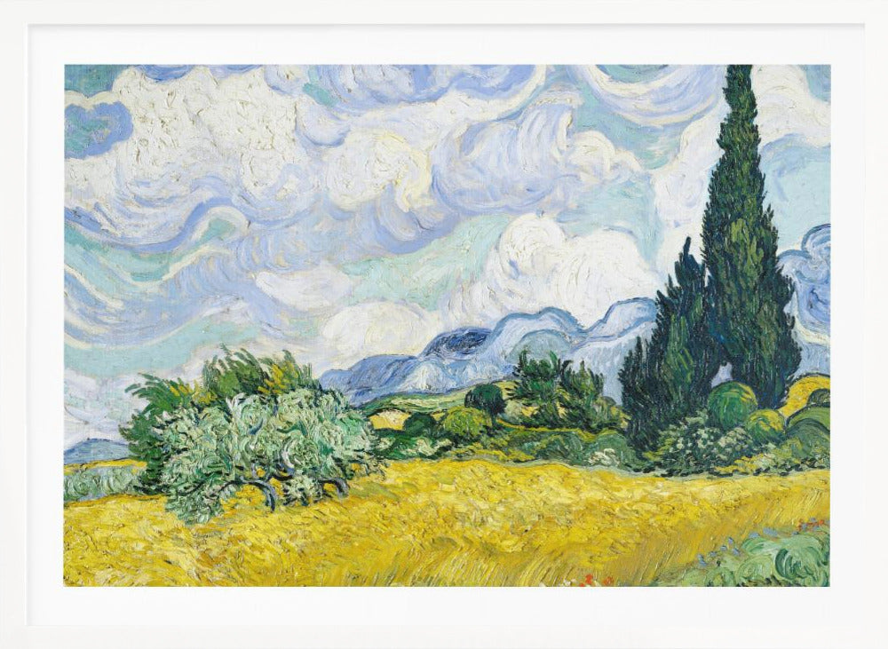 Wheat Field With Cypresses - Poster / Art Print