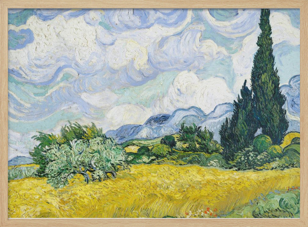 Wheat Field With Cypresses - Poster / Art Print
