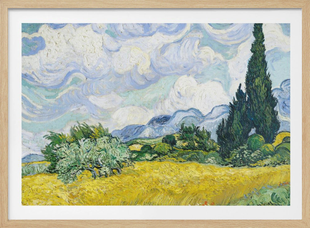 Wheat Field With Cypresses - Poster / Art Print