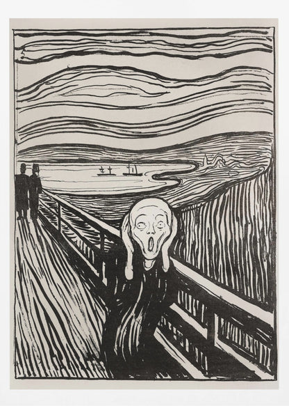 The Scream - Mono - Poster / Art Print