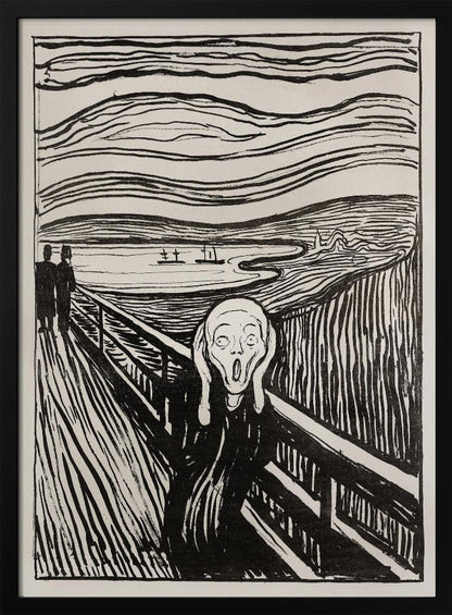 The Scream - Mono - Poster / Art Print