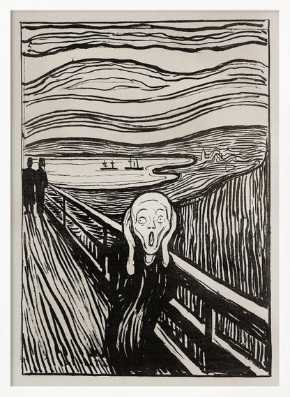 The Scream - Mono - Poster / Art Print