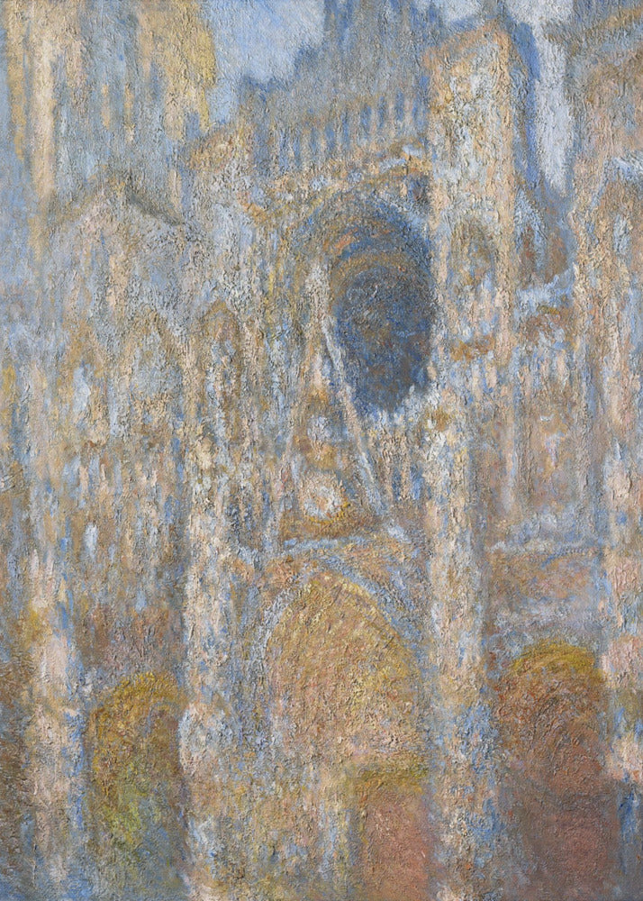 Rouen Cathedral - The Facade in Sunlight - Poster / Art Print