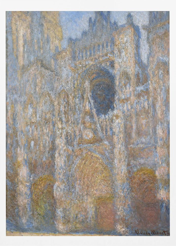 Rouen Cathedral - The Facade in Sunlight - Poster / Art Print